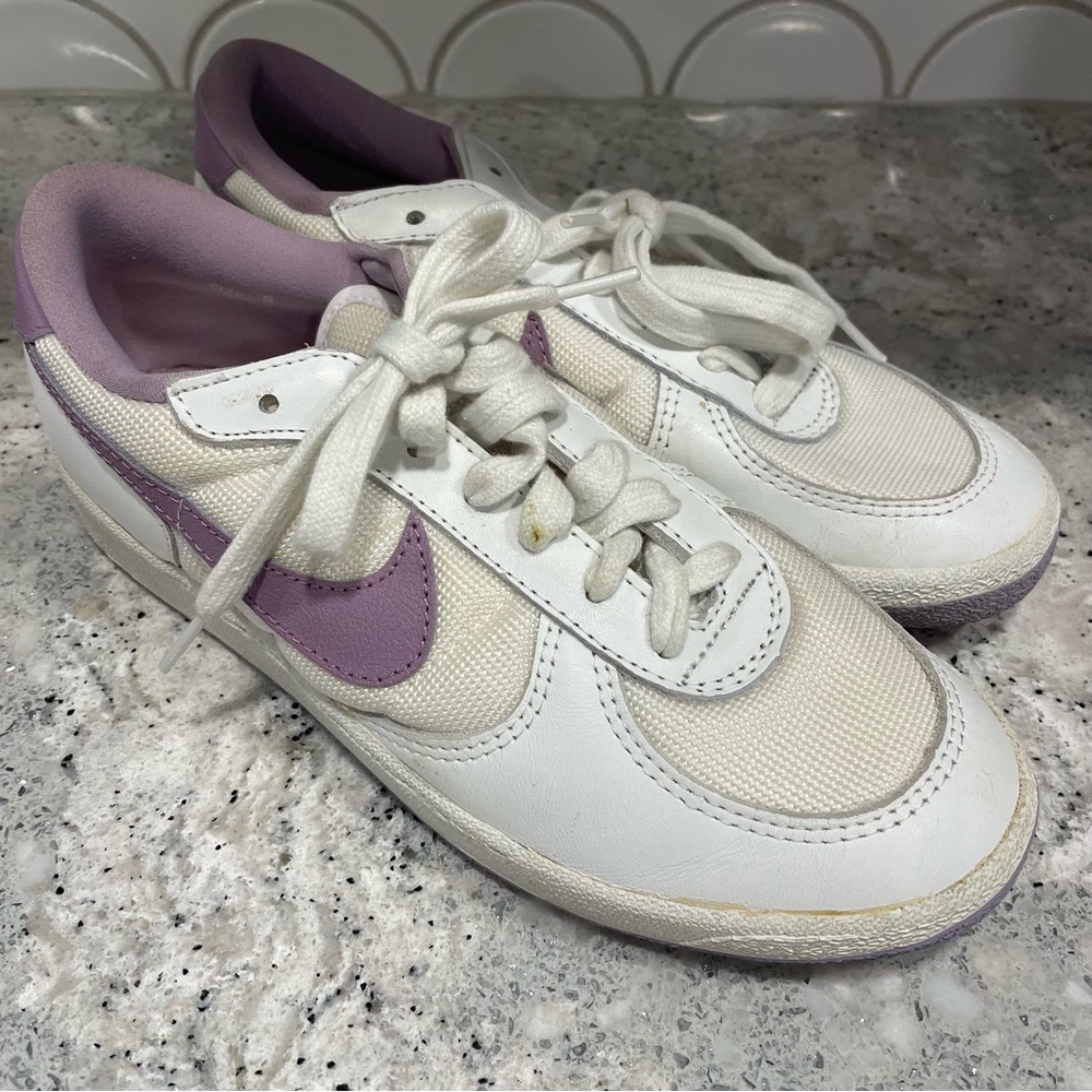 NIKE Vintage Lady Meadow Max 1983 White/Purple Tennis Shoe Sneaker